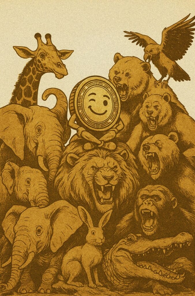 ResetCoin Solana memecoin meme art: Aspirits 1