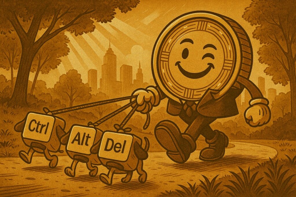 ResetCoin Solana memecoin meme art: Dogs