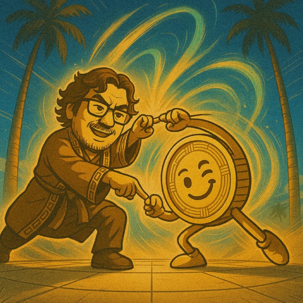 ResetCoin Solana memecoin meme art: Fusion