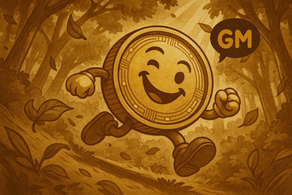 ResetCoin Solana memecoin meme art: Gm2