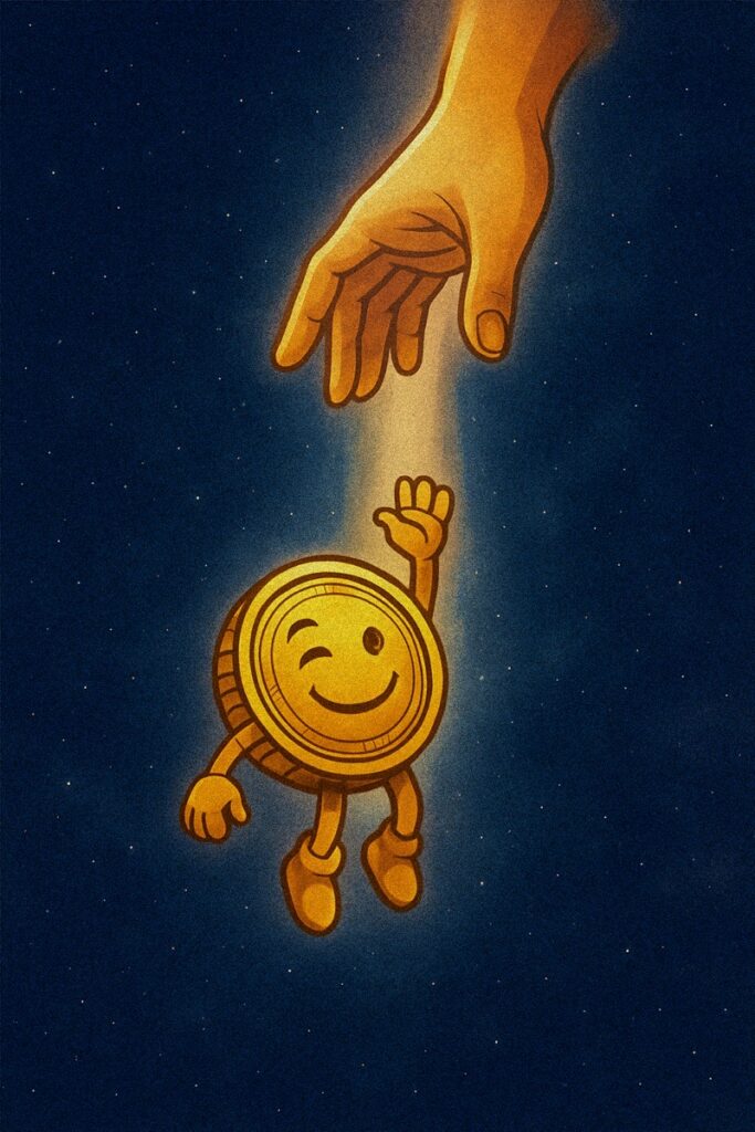 ResetCoin Solana memecoin meme art: Randy