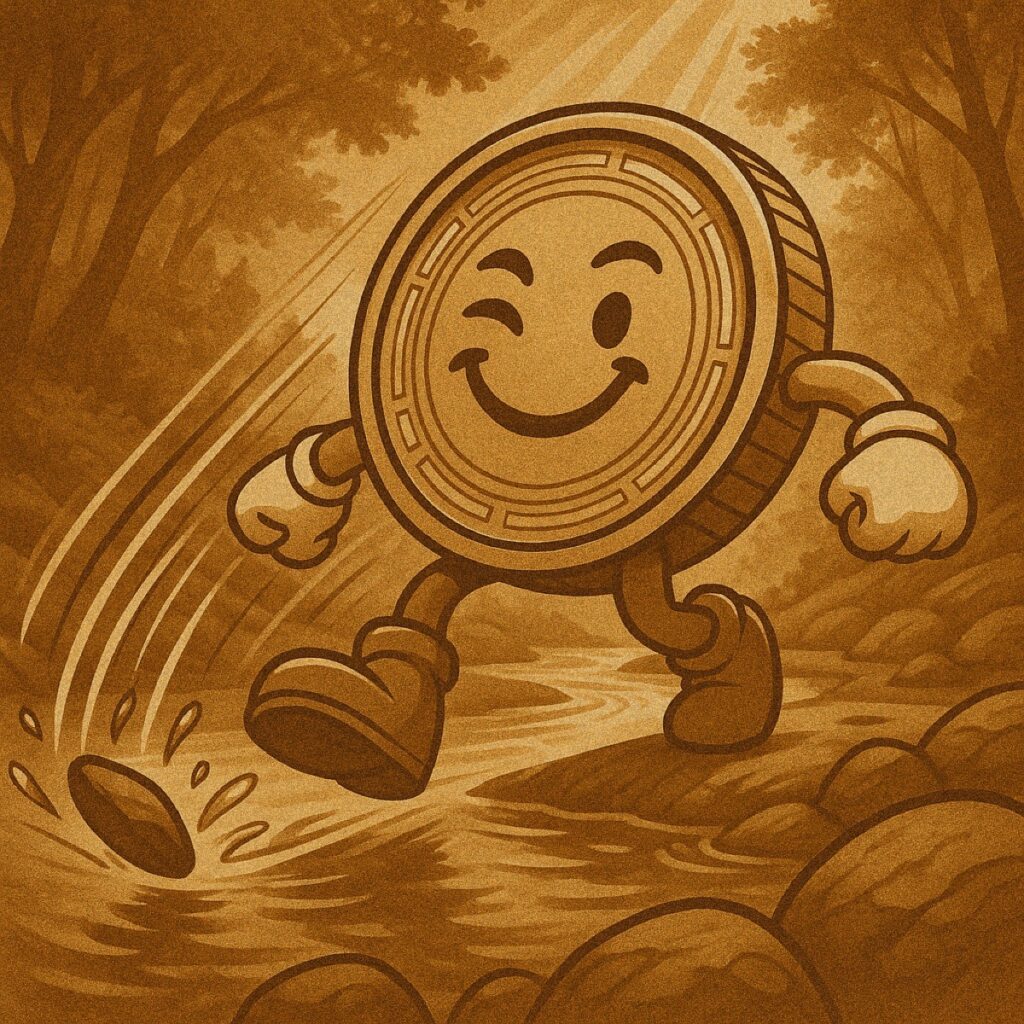 ResetCoin Solana memecoin meme art: River