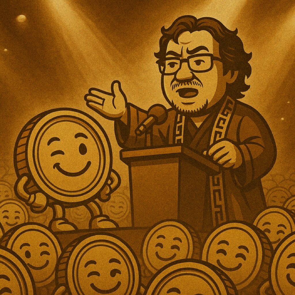 ResetCoin Solana memecoin meme art: Speech