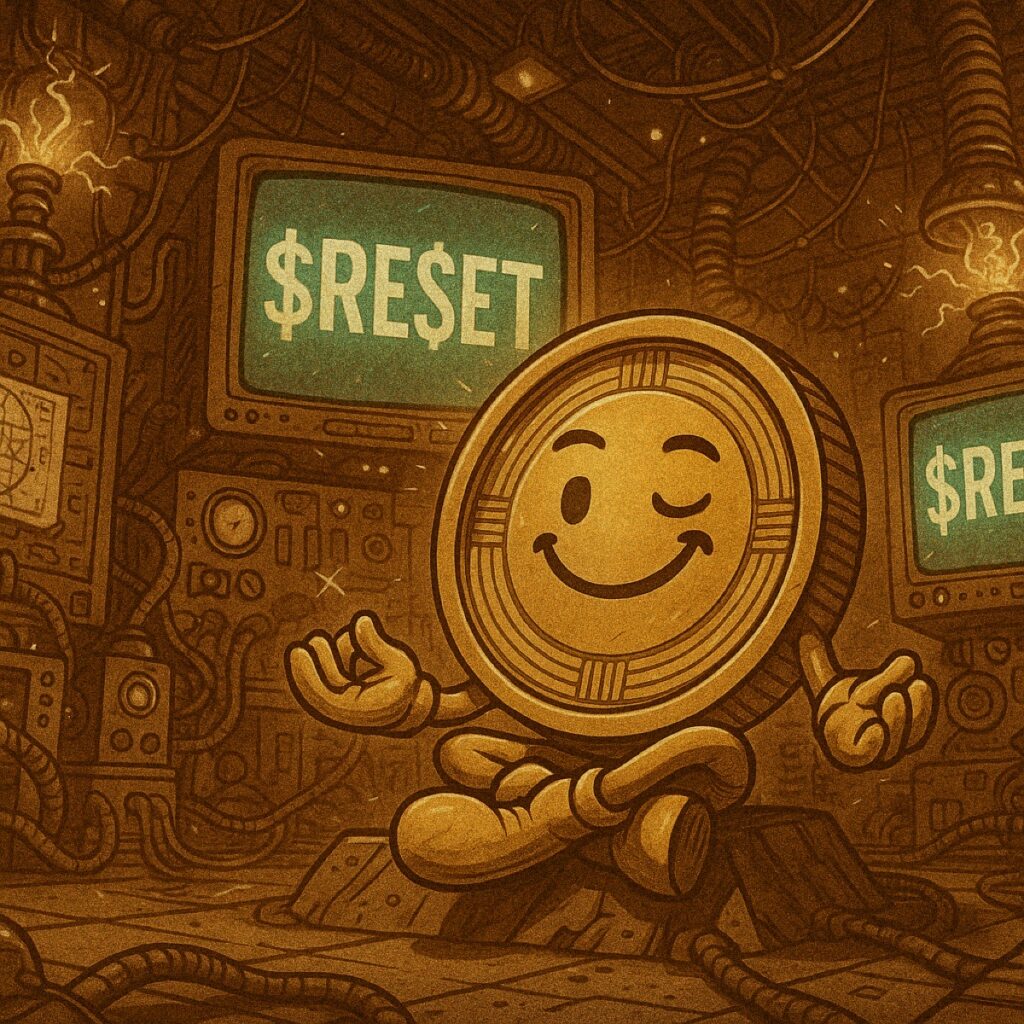 ResetCoin Solana memecoin meme art: Tech