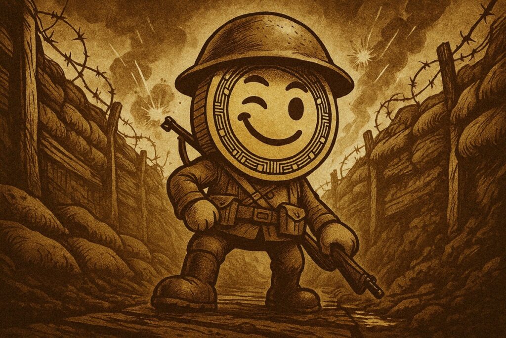 ResetCoin Solana memecoin meme art: Trenches