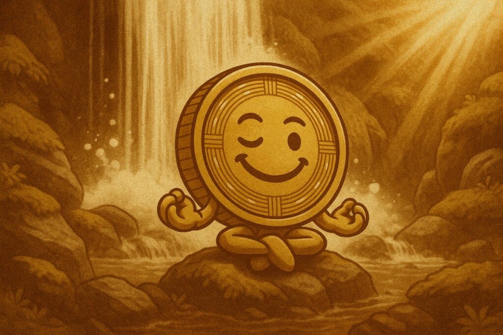 ResetCoin Solana memecoin meme art: Zen